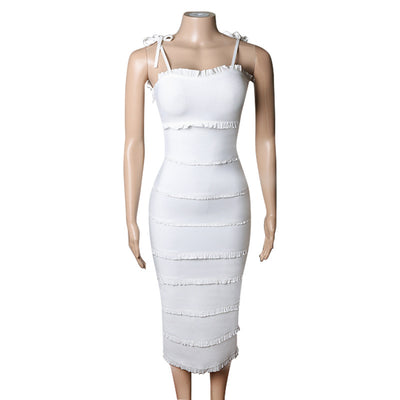 Vestido de Noche Ajustado con Vendaje Elástico - Image 3