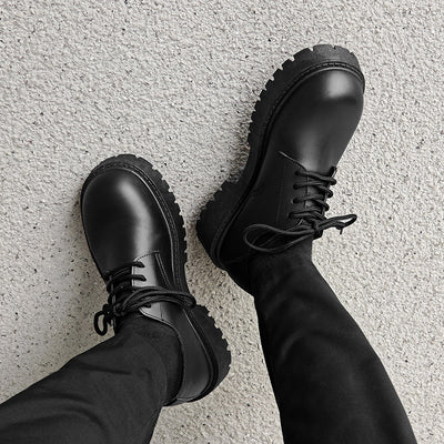 Zapatos Casuales Británicos para Hombre con Suela Elevada