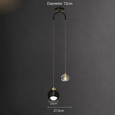 Lámpara Colgante de Cristal Dorado Lujo - Diseño Creativo para Dormitorio - Image 2