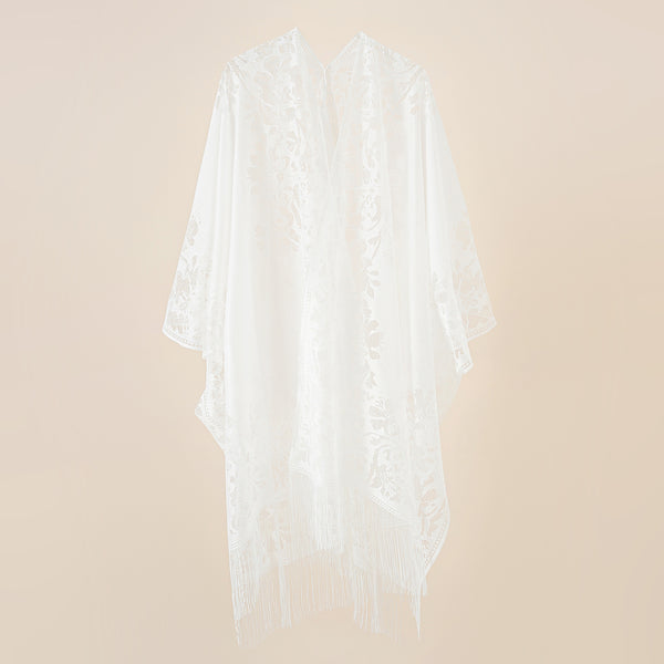 Capa de Playa con Encaje - Protección Solar Elegante