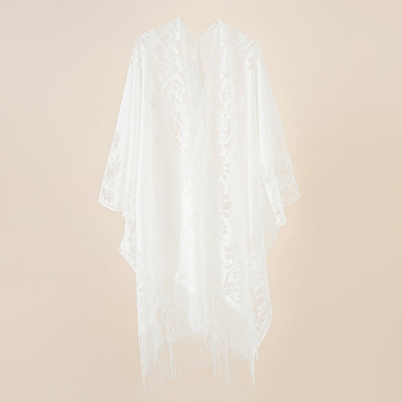 Capa de Playa con Encaje - Protección Solar Elegante