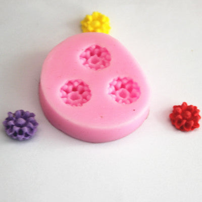 Molde de Silicona para Fondant con Diseño de Flores de Rosa - Image 15