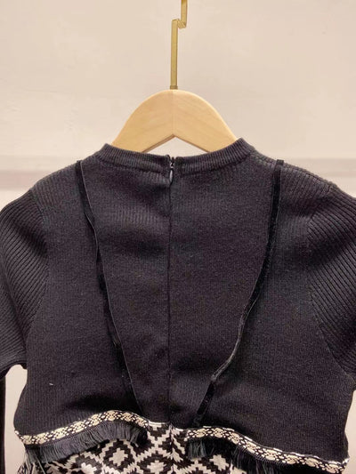 Suéter Corto Slim con Detalles de Combinación para Mujer - Image 10
