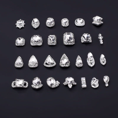 Cristales Rhinestone Planos Blancos K9 Ultra Brillante para Decoración de Uñas - Image 33