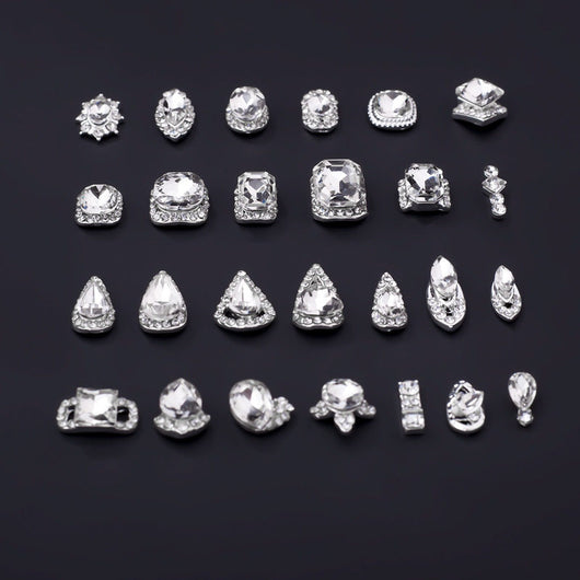 Cristales Rhinestone Planos Blancos K9 Ultra Brillante para Decoración de Uñas - Image 33