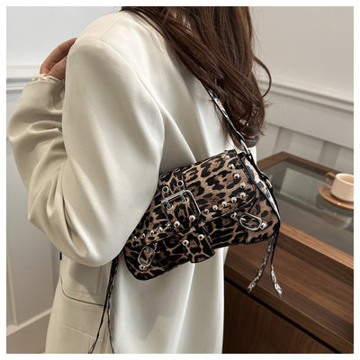 Bolso Bandolera Personalizado Estampado Leopardo Motocicleta para Mujer - Image 21