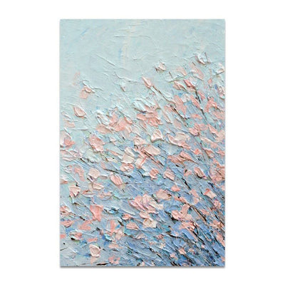 Cuadro Abstracto Pintado a Mano con Flores Modernas - Arte de Pared sin Marco - Image 10