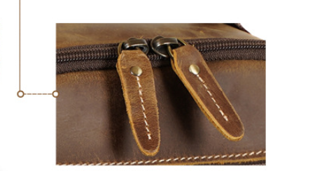 Mochila de Cuero Auténtico para Hombre - Diseño Moderno y Versátil - Image 9