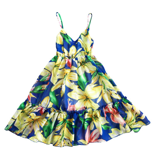 Vestido Playero de Gasa con Tirantes para Niña - Image 9