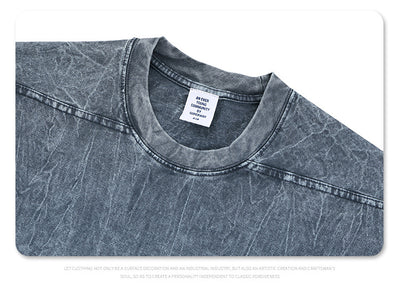 Camiseta Oversize Texturizada con Pliegues - Manga Corta Pesada - Image 7