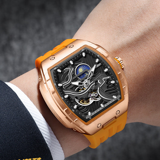 Reloj Mecánico Automático para Hombre con Esfera Hueca y Cristal Luminoso - Image 6