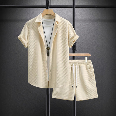 Conjunto Casual Hombre: Camisa Suelta y Shorts de Manga Corta - Image 2