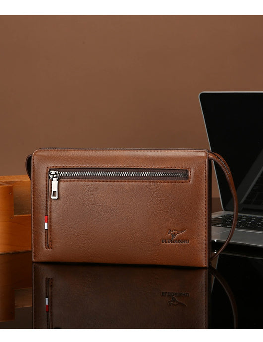 Billetera Masculina de Diseño Clutch con Cierre de Combinación - Image 31