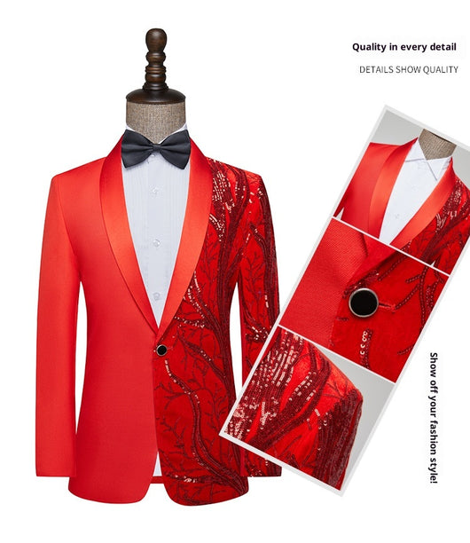 Traje Blazer Lentejuelas Hombre - Chaqueta Versátil Performance - Image 15