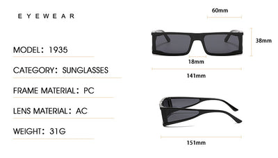 Gafas de Sol Punk Retro Estilo Europeo - Diseño Exagerado y Atrevido - Image 9