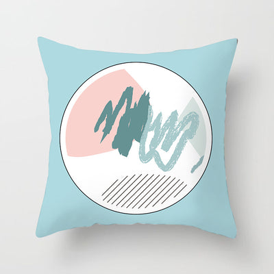 Funda de Almohada Geométrica Moderna en Poliéster Peachskin - Image 61