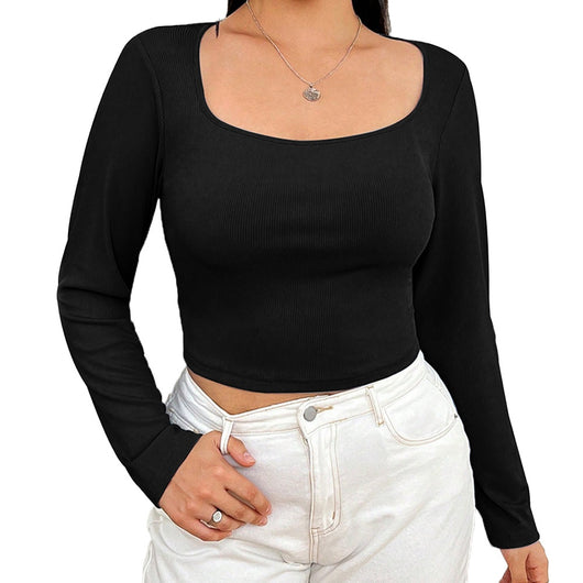 Blusa Elegante Ajustada de Manga Larga Efecto Reductor - Image 5