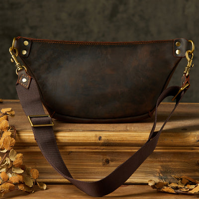 Bolsa de Pecho Personalizada en Cuero Genuino Hecha a Mano - Image 3