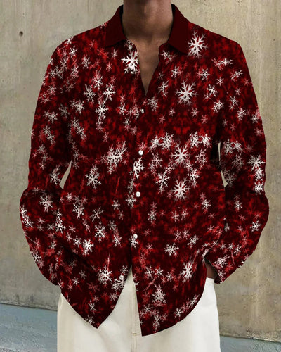 Camisa de Manga Larga con Estampado Degradado para Hombre - Image 13