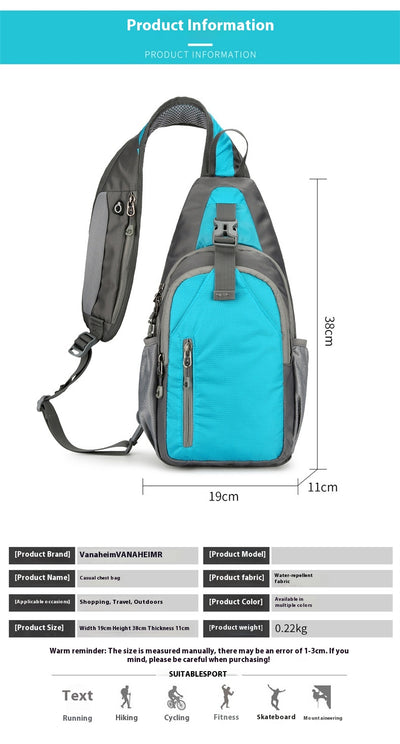 Bolsa Cruzada Deportiva Canvas Unisex - Mochila Pecho Casual - Image 33