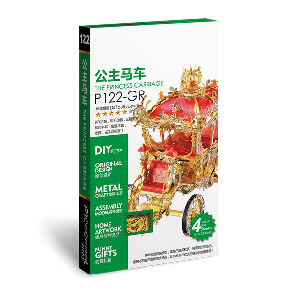 Carruaje de Princesa 3D - Puzzle Metálico Calabaza Armable - Image 10