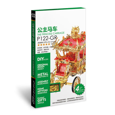 Carruaje de Princesa 3D - Puzzle Metálico Calabaza Armable - Image 10