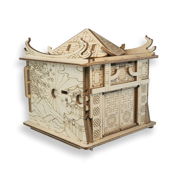 Caja de Desencriptación de Mecanismo de Madera - Nivel 10 Puzzle Desafiante