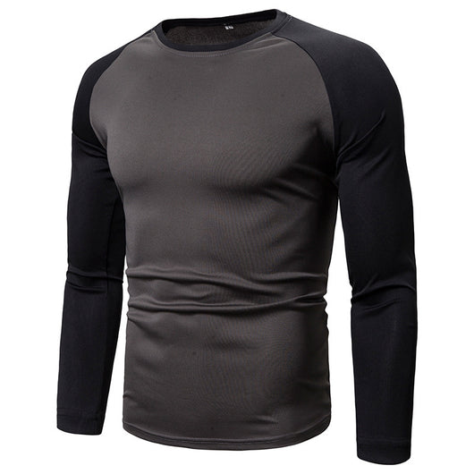 Playera de Manga Larga para Hombre con Bloques de Color y Costuras - Image 13