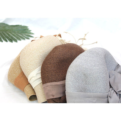 Sombrero de Paja con Ala Ondulada y Flores - Image 7
