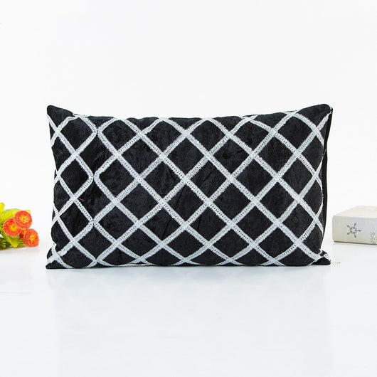 Funda de Almohada Rayas Bordadas con Cinta Decorativa - Estilo Pastoral Trendy - Image 25