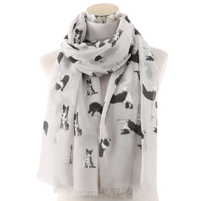 Pañuelo Estampado con Perros para Mujer - Protección Solar Outdoor - Image 2
