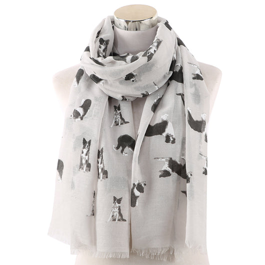 Pañuelo Estampado con Perros para Mujer - Protección Solar Outdoor - Image 2