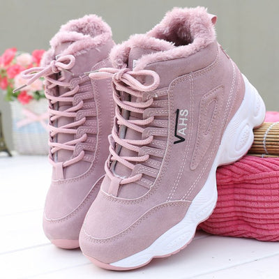 Zapatillas Deportivas de Invierno con Suela Gruesa y Forro de Algodón - Image 9