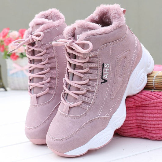 Zapatillas Deportivas de Invierno con Suela Gruesa y Forro de Algodón - Image 9