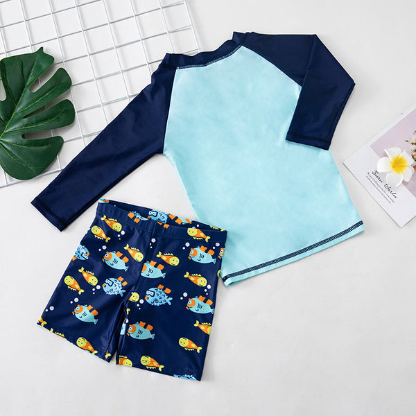 Traje de Baño Infantil Estampado para Niños Pequeños, Medianos y Grandes