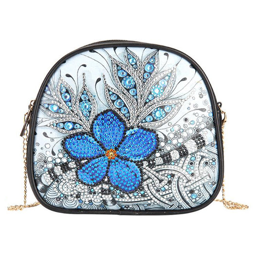 Bolso de Hombro Artesanal Mandala Pavo Real con Diamantes - Image 6