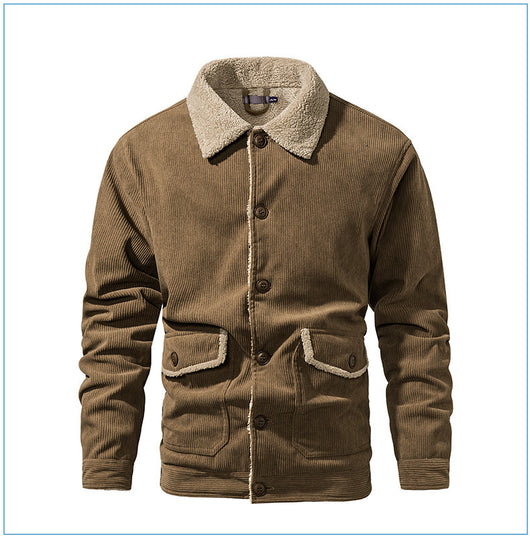 Chaqueta de Cachemira Gruesa para Hombre - Corte Holgado y Casual - Image 16