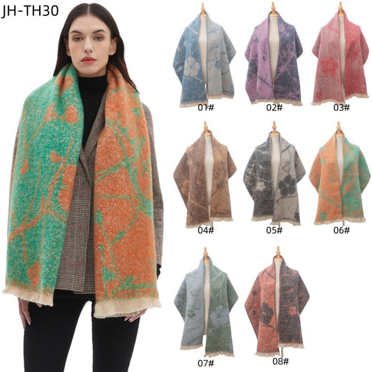 Chal Foulard Floral Jacquard para Mujer