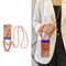 Funda Crossbody con Espejo y Diseño Ajedrez Contrastado para Celular