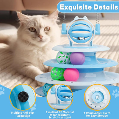 Juguetes Interactivos para Gatos - Set Completo de Entretenimiento Felino