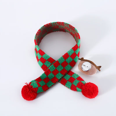 Bufanda y Gorro Navideño para Mascotas - Lana Tejida con Diseño Copo de Nieve y Papá Noel - Image 4