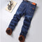 Jeans Casuales para Hombre con Forro Grueso y Terciopelo