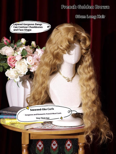 Peluca Lolita Rizos Suaves Estilo Francés - Cabello Largo Esponjoso - Image 8