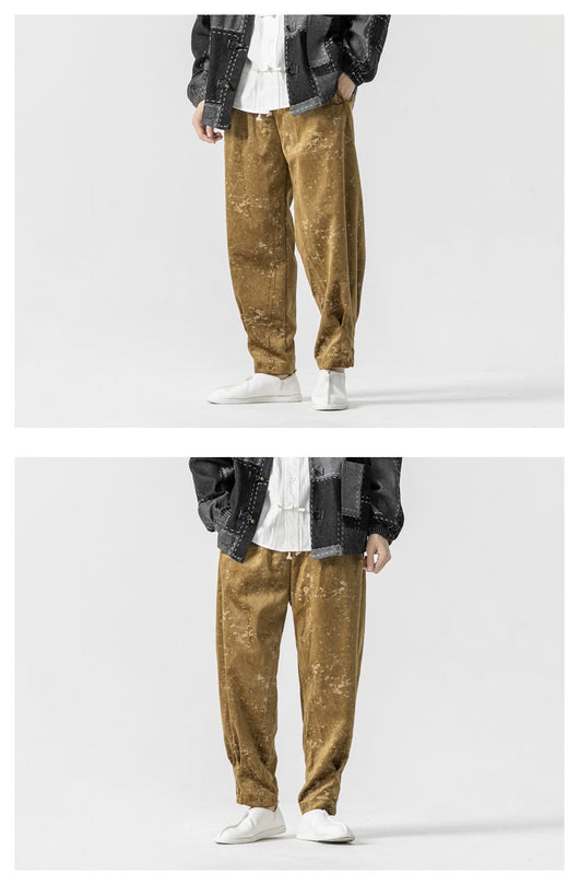 Pantalones de Chándal Gruesos Talla Grande Estilo Hanfu Mejorado - Image 14