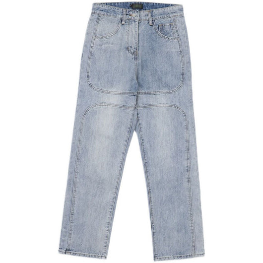 Jeans Retro Straight Fit con Lavado Vintage - Unisex Moda Urbana - Image 3