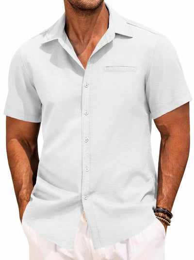 Camisa Polo Clásica de Manga Corta Botones - Image 10