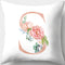 Funda de Almohada con Letras Florales Día de San Valentín Impresión Digital