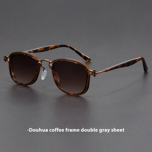 Gafas de Sol Retro Marco Cuadrado Metal - Image 8