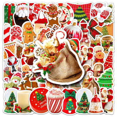 Vaso Navideño Reutilizable con Stickers Decorativos Impermeables - Image 13