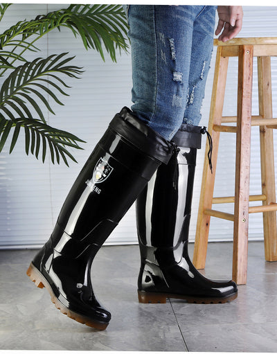 Botas de Lluvia Altas para Hombre - Calzado Impermeable Tubo Largo - Image 13